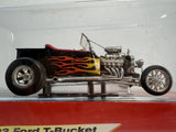 Johnny Lightning 1923 Ford T Bucket Black With Flames 1/24 Scale Diecast Model