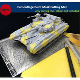 Modern AFV Camouflage Paint Mask Cutting Mat Assembly Model Tool AJ0084 Model