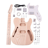 2025 DIY 6 Six String Electric Guitar Kit Ash Body Maple Fingerboard Maple Neck Model