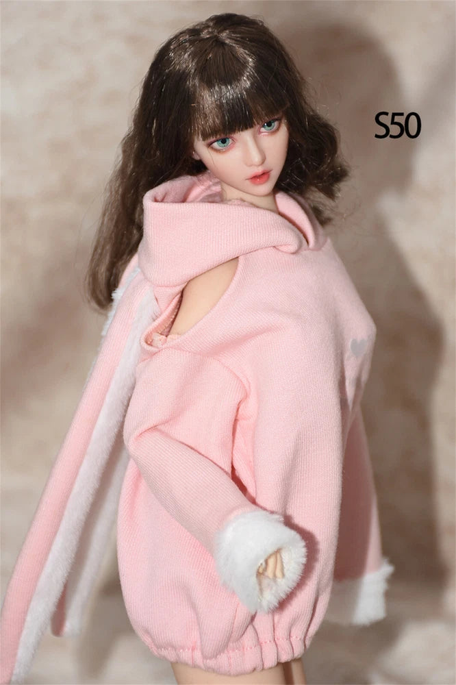1/6 Female Hoodie rabbit Soldier  Sweater outfit Clothes Model Fit 12'' figure Model