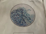 Loveley Messes Emboidery Kit CRASH Ocean Waves New w/hoop Model