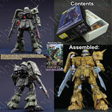 for RE 1/100 Zaku II FZ Recast Industriac Gear Silveroaks Resin Conversion Kit Model