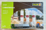 N Scale Faller 222207 3 Industrial Silos Building Kit SEALED UNASSEMBLED Model