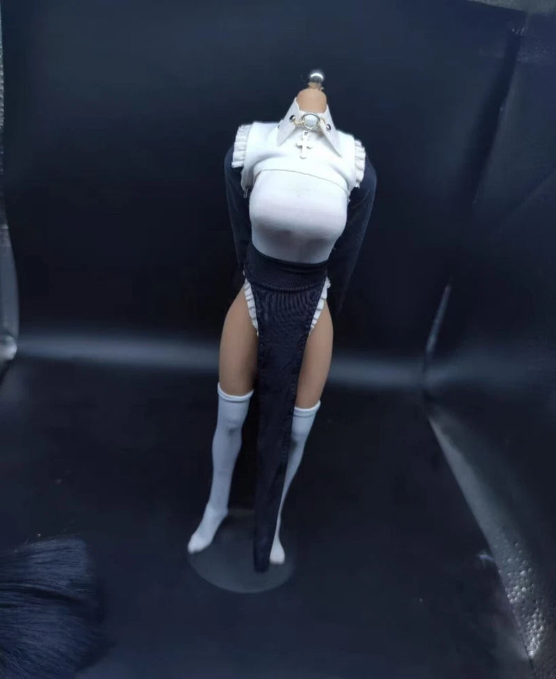 1/6 Female Black And White Anime Sisters Set Model For 12" Action Figure Body Model