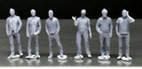 1:64 Scale Miniature People - Resin / unpainted - great for Dioramas #36 Figures Model