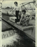 1973 Press Photo New Orleans Sewerage and Water Board Workers Take Water Samples Model