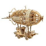?3D Wooden Puzzle Airship DIY Mechanical Model Kit 160 Pcs Model