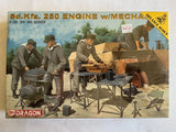 Dragon Sd Kfz 250 Engine w/ Mechanics #6112 1/35 Scale Model Kit Sealed Model