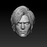 Unpainted 1/12 1/6 1/18 Middle-age Leon Head Sculpt Model Carved Model