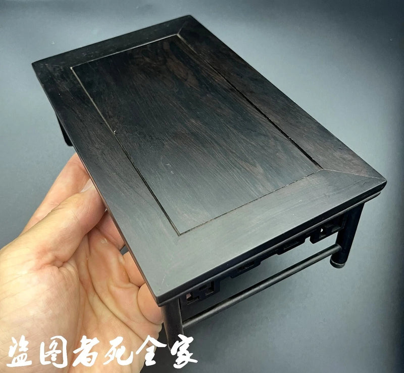 Ebony Wood Miniature Display Table Chinese Stand Bonsai Statue Photography Rack Model