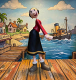 8" Tall Premium 3D printed Olive Oyl Cartoon Character Figurine Collectible Model