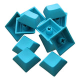 12Pcs PBT DSA Keycaps Blank for MX Switches Mechanical Keyboard Lake Blue Model