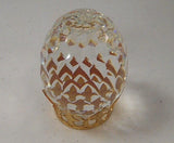 Crystal Paperweight Figurine FACETED EGG 2.5in Tall with Stand Model
