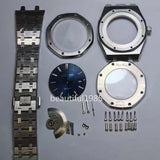 DIY Watch Part Kit for ETA 2824 RoyalOak 41mm Watch Case+Dial+Hands+Steel Strap Model