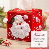 Jolly St. Nick Tissue Box Cover 89678E Bucilla Craft Kit DIY EASY SPECIAL Model