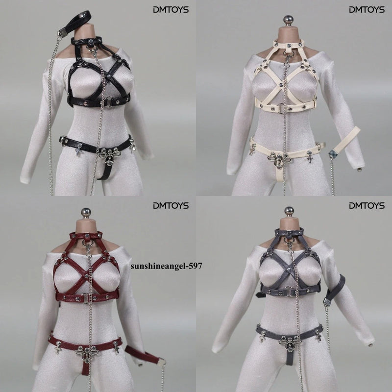 1/6 Scale Female Leather Hollow Out Lingerie Set Model For 12 "PH TBL Hot Toys Model