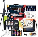 Tavolozza Deluxe Artist Painting Set 126pc - Easel Canvas Tools Art Kit Gift NEW Model