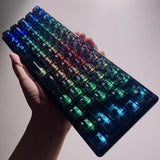 Tri Mode Mechanical Keyboard RGB Backlight ABS Keycap 61 keys Bluetooth Keypads Model