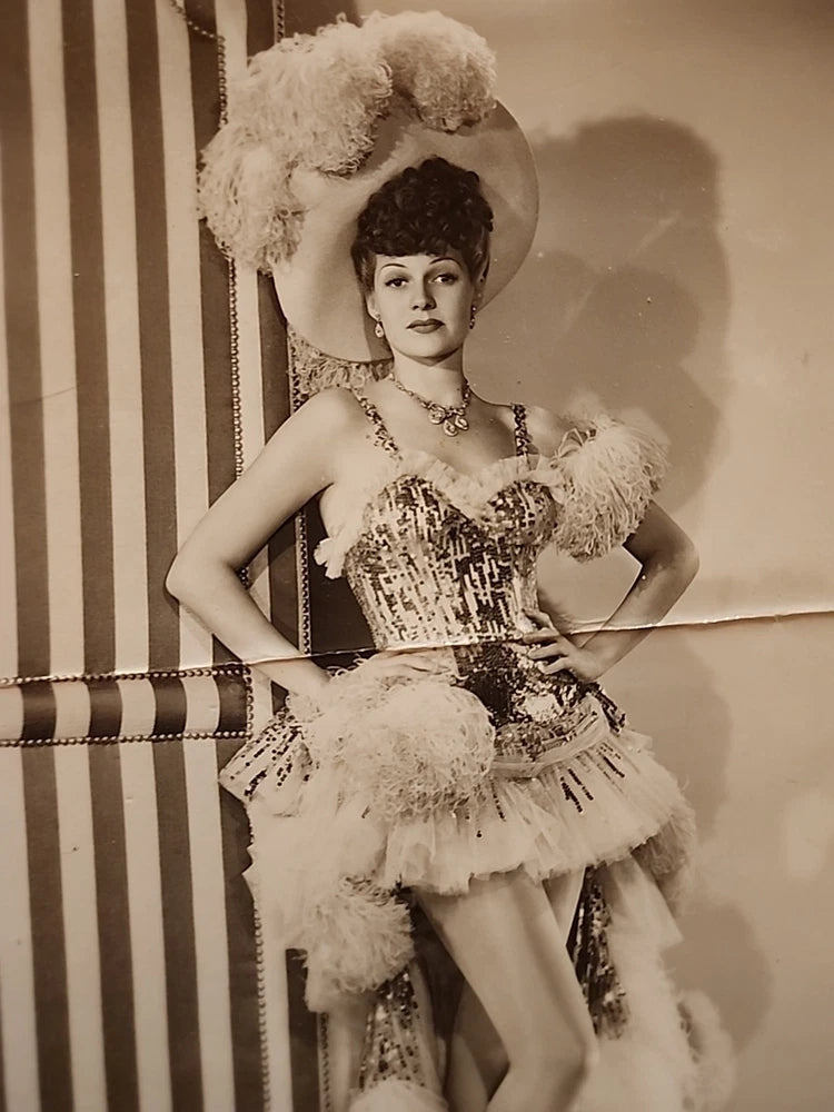 VINTAGE RITA HAYWORTH Rare MY GAL SAL 8x10 PHOTO BOARD ESTATE RARE ACTRESS PRESS Model