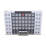 Outland Models Railroad Scenery Modern Large Hospital / Medical Centre N Scale Model
