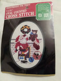 New Designs for the Needle Present For Teddy Counted Cross Stitch Kit #4114 Model