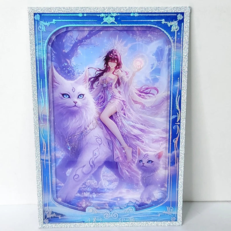 Kafka 3D Giant Cats Blue Waifu Card Anime Girl Wall Art Oversized Board A5 Model
