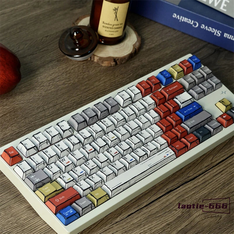 Anime Multicolor 139 Keycaps Cherry PBT Dye-sub Applicable To Cherry MX Keyboard Model