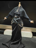 1/6 Scale Female Black Monk Costume Set Model For 12'' Action Figure Body Model