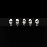 1/35 WWII M43 field cap Heads 5Pcs RESIN FIGURE MODEL KIT Unassembled Unpainted Model