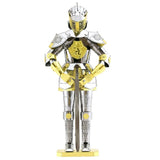 Fascinations Metal Earth European Knight Armor 3D Laser Cut Steel Model Kit Model