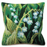 CdA stamped cross stitch kit cushion "Right Lillies" 5120, 40x40cm, DIY Model