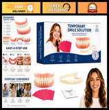 DIY Denture Kit for Men & Women - Temporary Top & Bottom Teeth Repair Solution Model