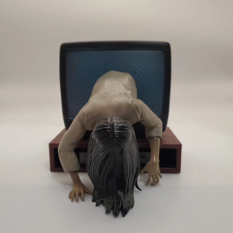 The Ring Statue Figure TV VHS Stand Display Model Resin Printed Painted Horror Model
