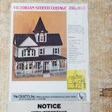 Vintage Dollhouse Kit S/W Crafts Victorian Stucco Cottage Unopened #860 Model