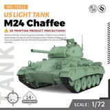 MRY-SFW SS72512 1/72 25mm Military Model Kit US M24 Chaffee Light Tank Model