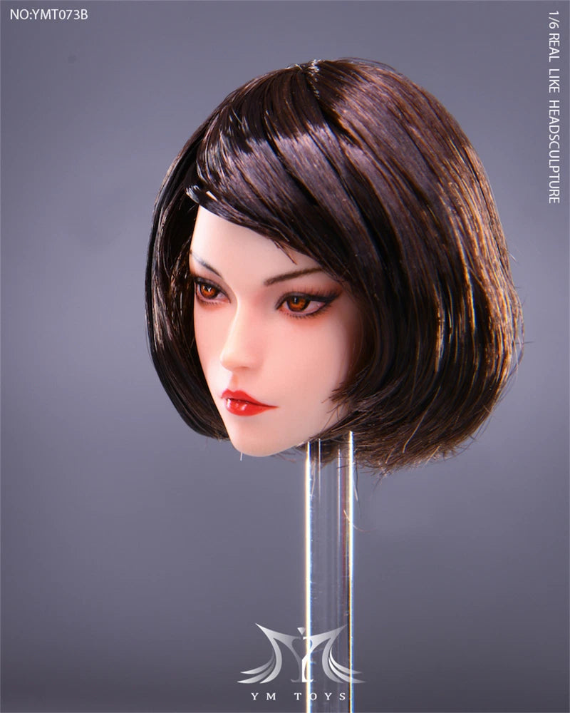 1/6 Scale Female MeiEr Seductive Girl Head Carved Suntan 12in YMTOYS Model Toys Model