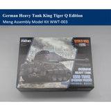 Meng WWT-003 German Heavy Tank King Tiger Porsche Turret QEdition Assembly Model Model