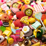 Slime Charms Food Cute Set - Mixed Lot Assorted Food Resin Flatback Cute Sets Charms