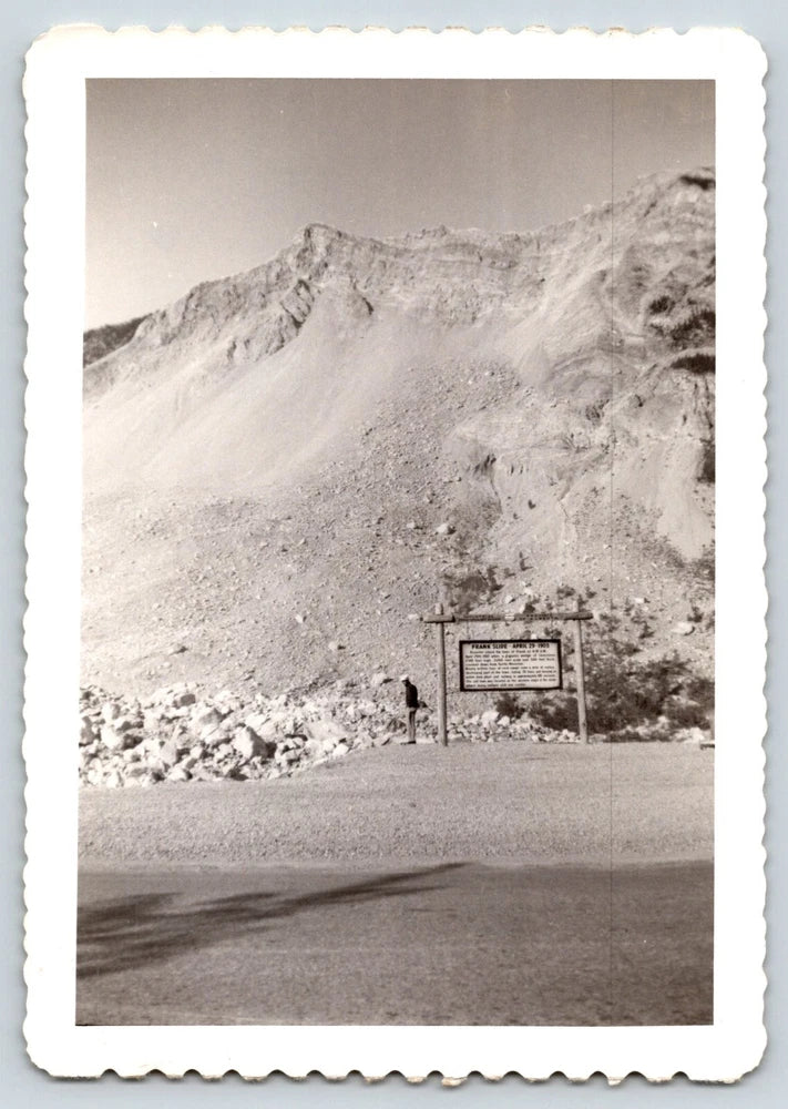 Original Found Photo Photograph Snapshot Industrial Mining Board Alberta c1950's Model