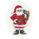 Bothy Threads Greating card counted cross stitch Kit "Santa'S Sack ", 9x13.3cm, Model