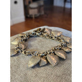 Puffy Heart Charm Bracelet Vintage Charms