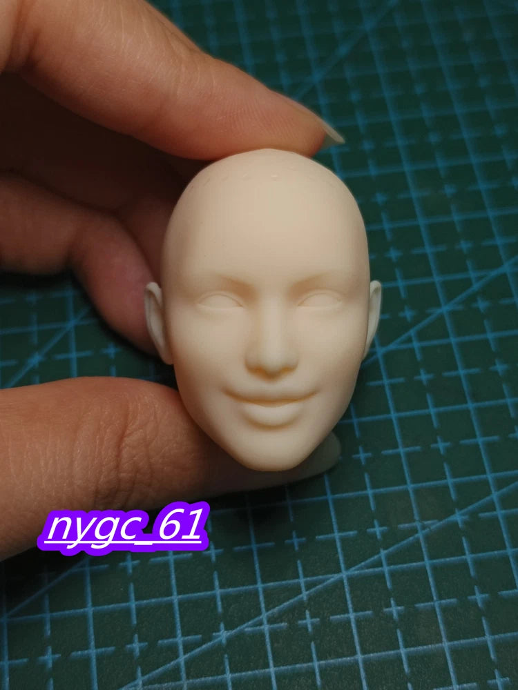Unpainted 1:6 Fighter Girl Bald Head Sculpt For 12" Female Figure Body Model Toy Model