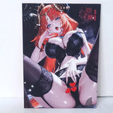 Nilou Waifu Card Bed Time Anime Girl Wall Art Oversized Board A5 Model