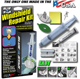 BLUE STAR DIY WINDSHIELD GLASS REPAIR KIT STONE DAMAGE CHIP MODEL # 777 Model