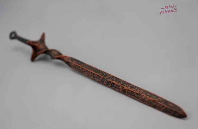 Unique 12" Action Figure Spiral Sword 1/6 Scale Soldier Weapon Model Model