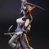1/24 Scale Resin Figure Model Kit Female Pirate Unassembled, Unpainted Model Kit Model