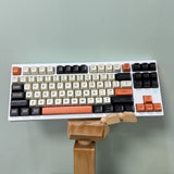 Carbon SA Profile Keycaps Orange Beige Black ABS Doubleshot Keycap Set Model