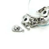 Silver Cowboy Hat Charms, 21x13mm - US Seller Charms