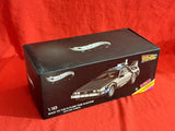 Hot Wheels Elite Back To The Future Time Machine 1:18 DeLorean Model Car BCJ97 Model