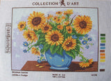 Collection d'Art Needlepoint 30 x 40 cm 6.226 Yellow floral (canvas or kit) Model